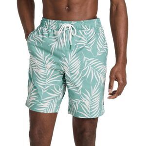 Rails Mens Kian Regular Fit Palms Shadow Swim Trunks Medium Aqua - NWT